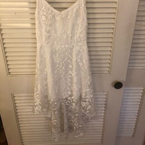 White lace dress, never been worn!